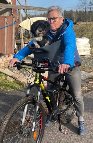 Customer photo review of Kvisp Dog Bike Carrier