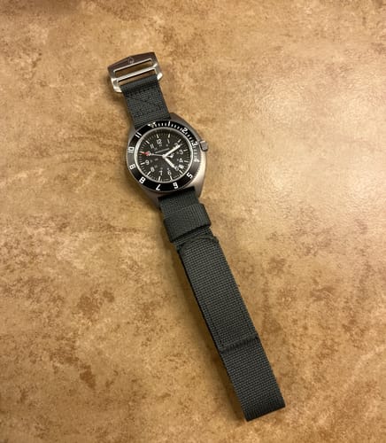 Customer photo review of Glomar Explorer - Hook And Loop Watch Strap