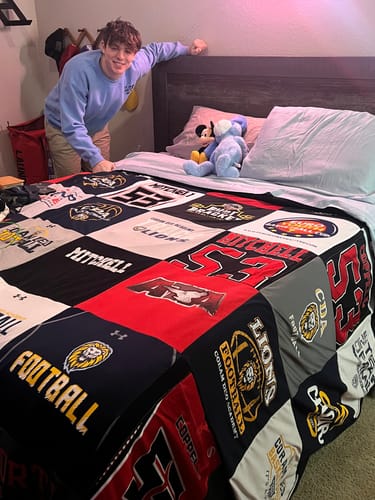 Customer photo review of T Shirt Quilt by Project Repat