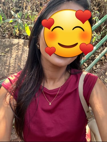 Customer photo review of Small Letter Necklace