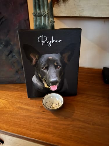 Customer photo review of Pet Art Canvas Wrap