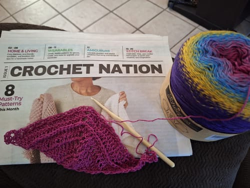 Customer photo review of Crochet Nation • 1-Issue-a-Month Subscription Plan *