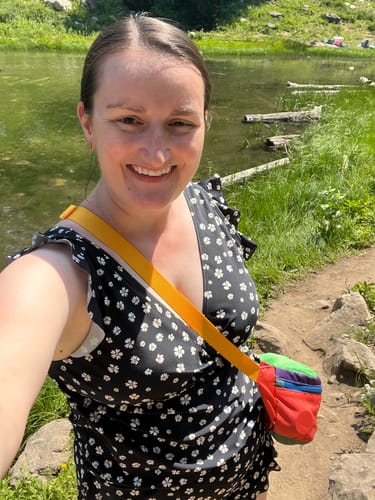 Customer photo review of ginger swim romper