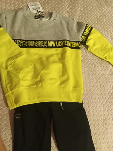 Customer photo review of Conjunto de Blusão e Calça Jogger em Moletom sem Pelúcia 72040 Johnny Fox