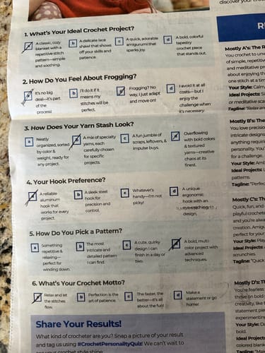 Customer photo review of Crochet Nation • 1-Issue-a-Month Subscription Plan *