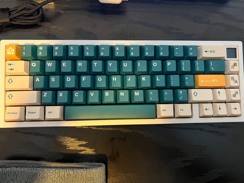 Customer photo review of UNIKEYS BY THE LIGHT OF THE MOON CHERRY PROFILE KEYCAP