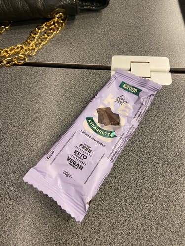 Customer photo review of BARRETTA CACAO E MANDORLA PROTEICA KETO VEGAN BOX 12PZ