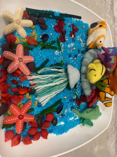 Customer photo review of Felt Jellyfish Toy