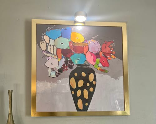 Customer photo review of Flower Canvas Art #FL119