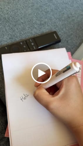 Customer video review of Uni-ball One P - Bolígrafo Tinta Gel 0,5 mm Marble Edition Peony