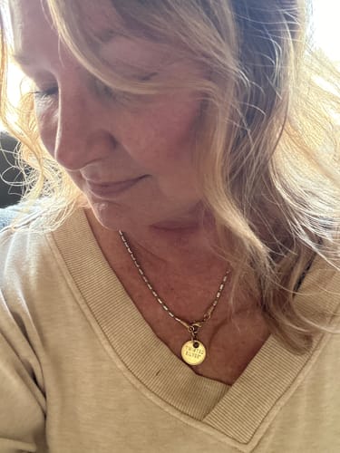 Customer photo review of OVATE Necklace