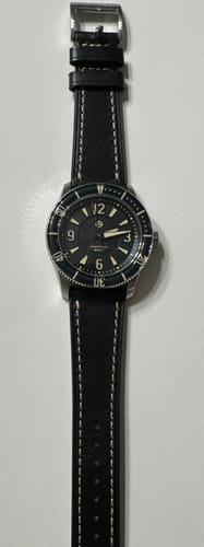 Customer photo review of Leather - Tapered Space Green