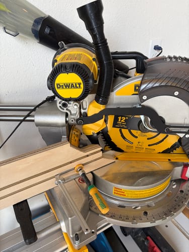 Customer photo review of DeWalt DWS779/780 Sliding Miter Saw Dust Collection