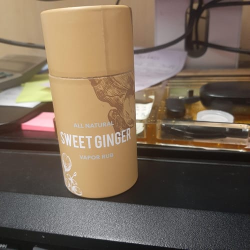 Customer photo review of Sweet Ginger Vapor Rub