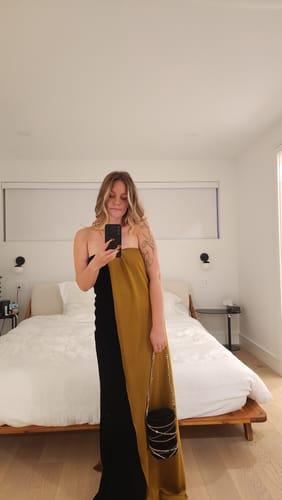 Customer photo review of Lloyd Gown by Et Ochs - RENTAL