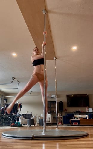 Kim R. review of Rose Gold Metallic Hot Pants image 1 out of 1