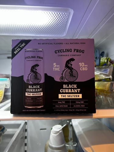 Customer photo review of Black Currant THC Seltzer, 6pk