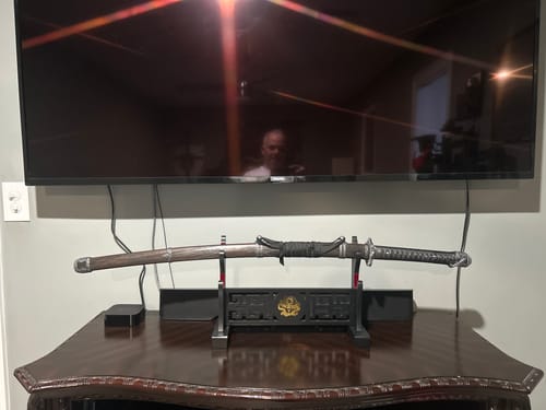 Customer photo review of Dragon Katana Stand