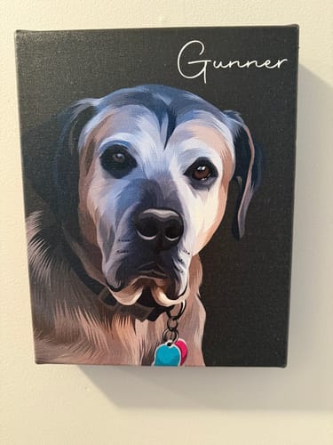 Customer photo review of Pet Art Canvas Wrap