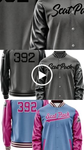 Customer video review of Maßgeschneidertes Hellblau Rosa Jacke