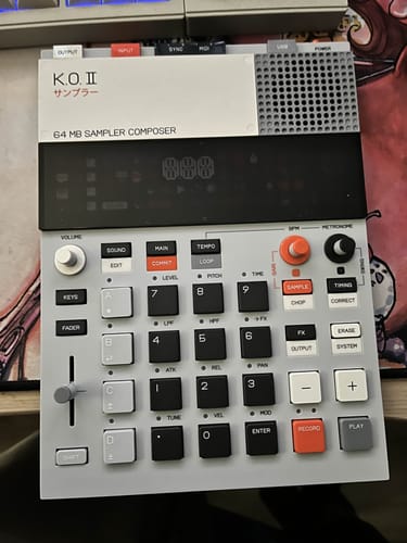 Customer photo review of Teenage Engineering Limited Edition EP–133 K.O. II 64 MB Sampler Composer - The Champ Edition