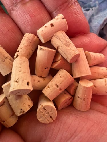 Customer photo review of Size 00 Cork Stoppers, Extra Select