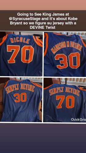 Customer photo review of Custom Royal Orange-White Classic Tops Basketball Jersey