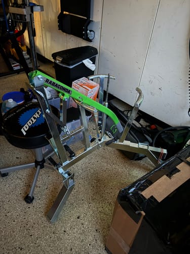 Customer photo review of Lift Kit for Dirt Bike Tire Changer