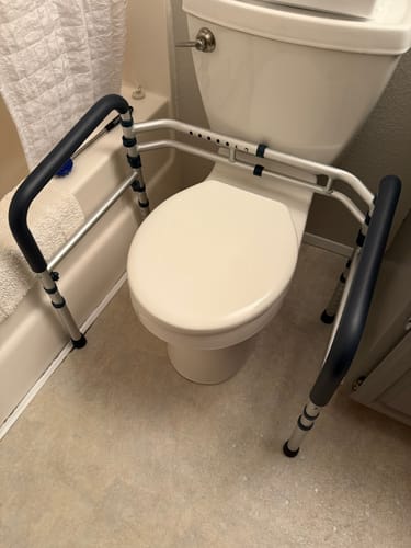 Customer photo review of Toilet Safety Rail (350lb)