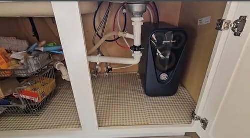Customer photo review of Easiest to Install 800GPD Reverse Osmosis System, Under sink RO System-Glacierfresh U03