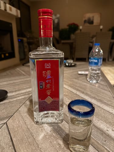 Customer photo review of Luzhou Laojiao Bainian Baijiu 52% ABV 750 ml