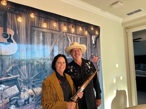 Customer photo review of Wild West Cowboy Murder Mystery Host Your Own Game Kit