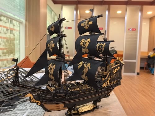 Customer photo review of The Seahorse Barque 3D Wooden Puzzle
