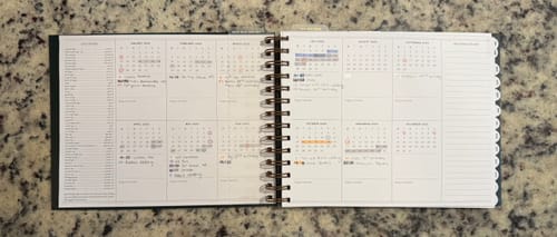 Customer photo review of 2025 MINI Horizontal Weekly Planner, Evergreen