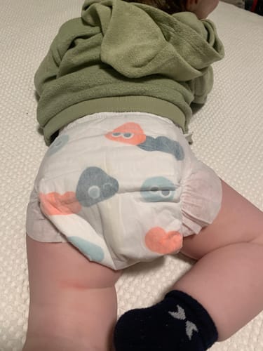 Customer photo review of Upgrade To Wispy Cloud Diaper Monthly Package (+3 Weekly Bags)