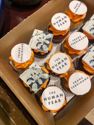 Customer photo review of Corporate Cupcakes with Logos