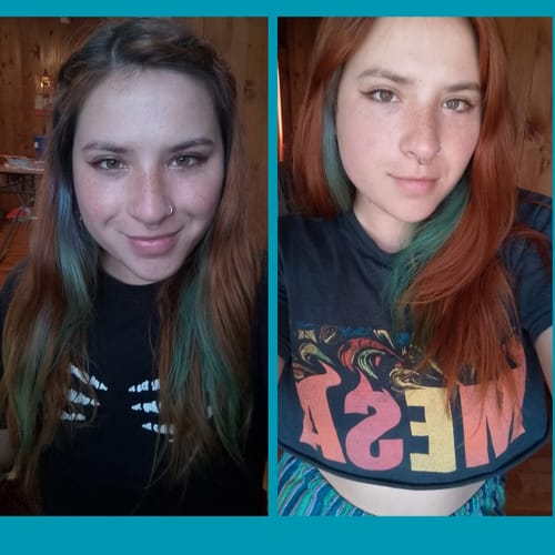 Customer photo review of Pack 2 Hennas Jamila Hair - Cobrizo Natural y Duradero 👩🏼🦰