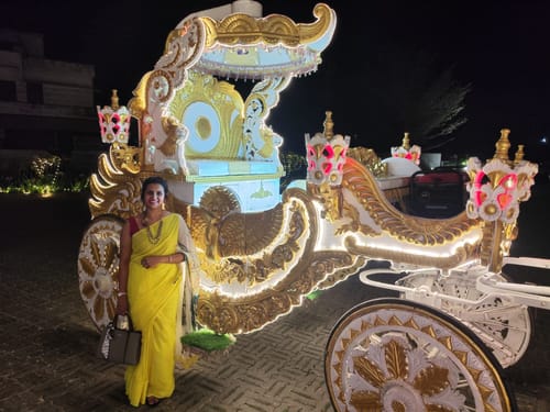 Customer photo review of Whimsy Wonders (Pure Mul Cotton Saree)