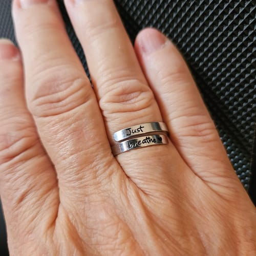 Customer photo review of Just Breathe Ring