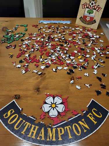 Customer photo review of Southampton FC® Logo - Wooden Puzzle
