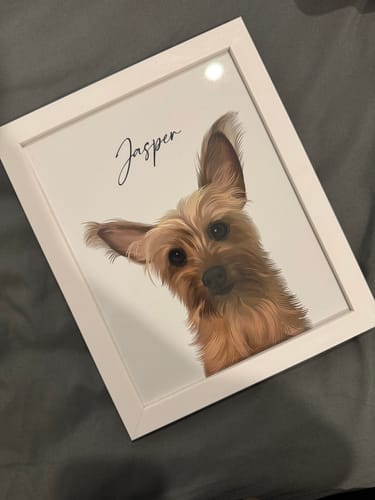 Customer photo review of Classic Framed Portrait - One Pet