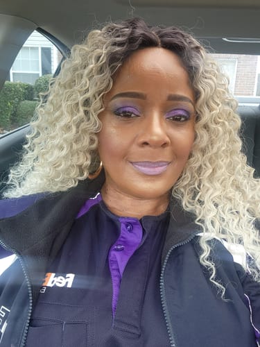 Customer photo review of Model Model Klio Synthetic HD Lace Wig - ASPEN