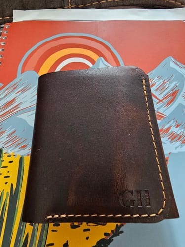 Customer photo review of The Trinity Trifold Wallet