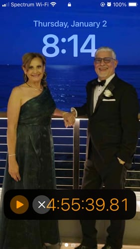 Customer photo review of One Shoulder A-Line Organza Gown