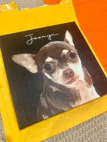 Customer photo review of Pet Art Canvas Wrap