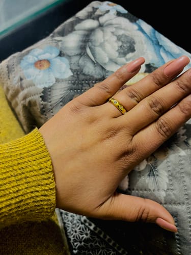 Customer photo review of Diamond Studded Ring