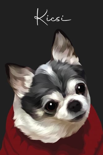 Customer photo review of Pet Art Canvas Wrap
