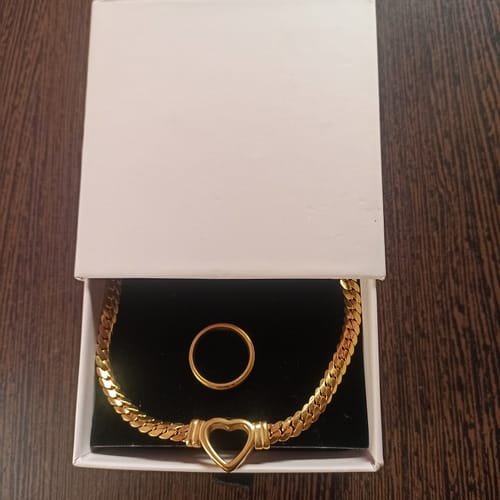Customer photo review of Gold Plated Simple Rings