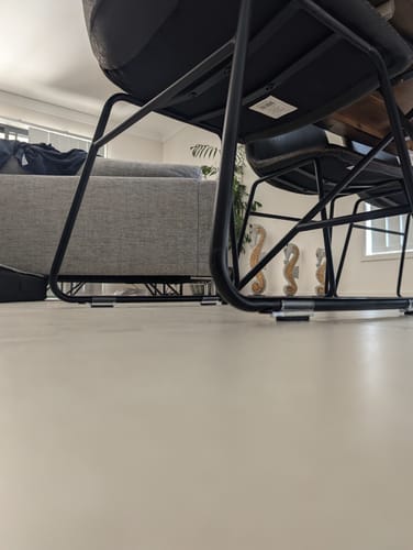Customer photo review of Round Felt Silicone Chair Leg Protectors | Extra-Durable Chair Floor Protectors