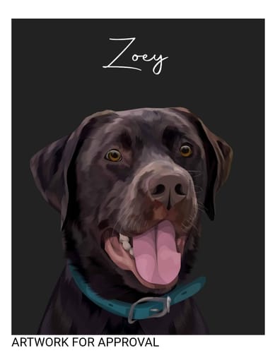 Customer photo review of Pet Art Canvas Wrap